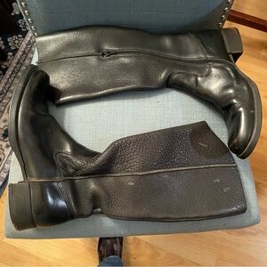 Vicmatie Black Leather Boots